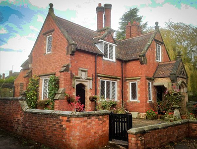 Red brick house